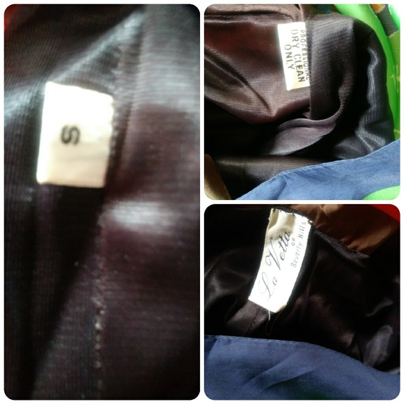 LA VETTA Vintage Scarf Kimono Caftan Dress RARE Sm - Picture 8 of 8